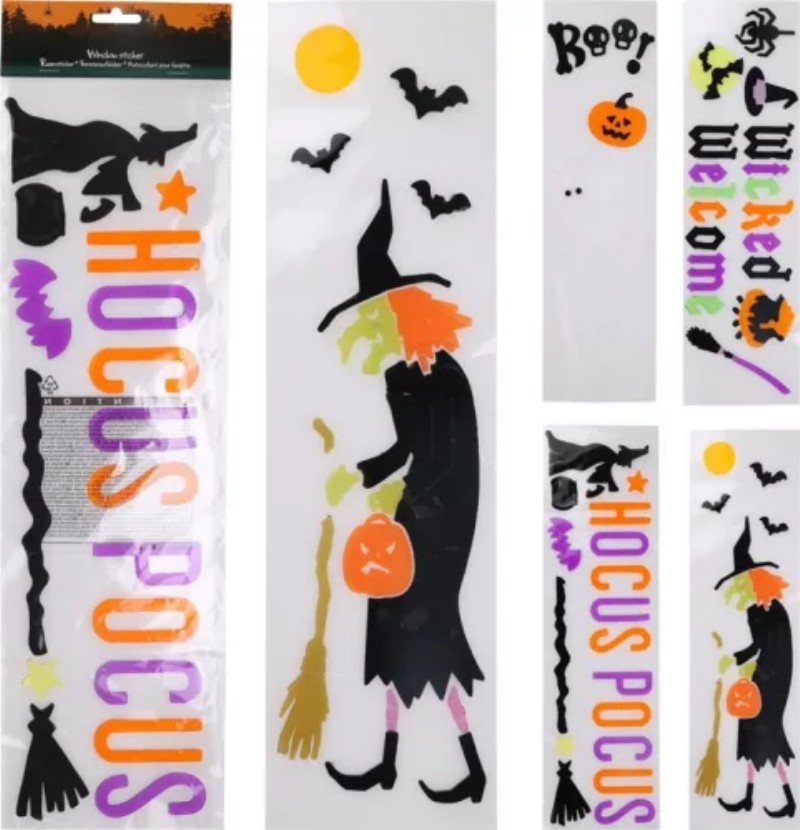 Ablakmatrica Halloweeni Zselés 15x50 cm