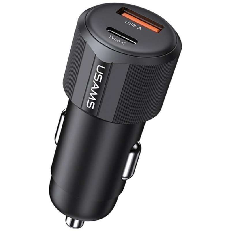 Autós töltő USAMS YT CC283 60W 1xUSB-A + 1xUSB-C