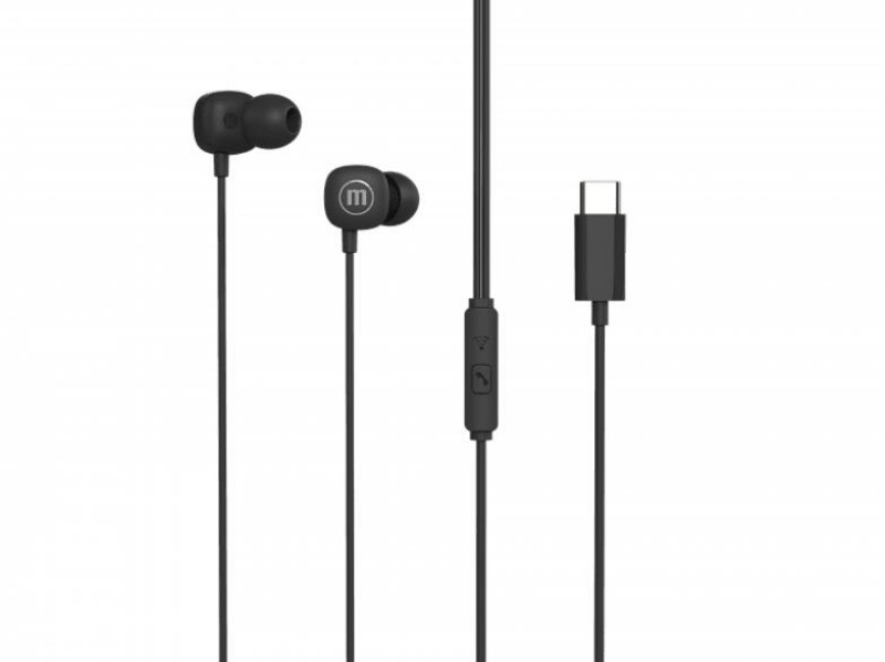 Fülhallgató Maxell Square+ fekete USB-C