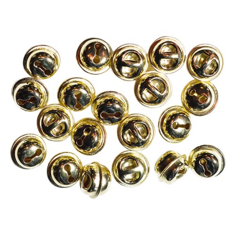 Dekoráció Junior Csengő 14 mm 20db/csomag Arany Kerek