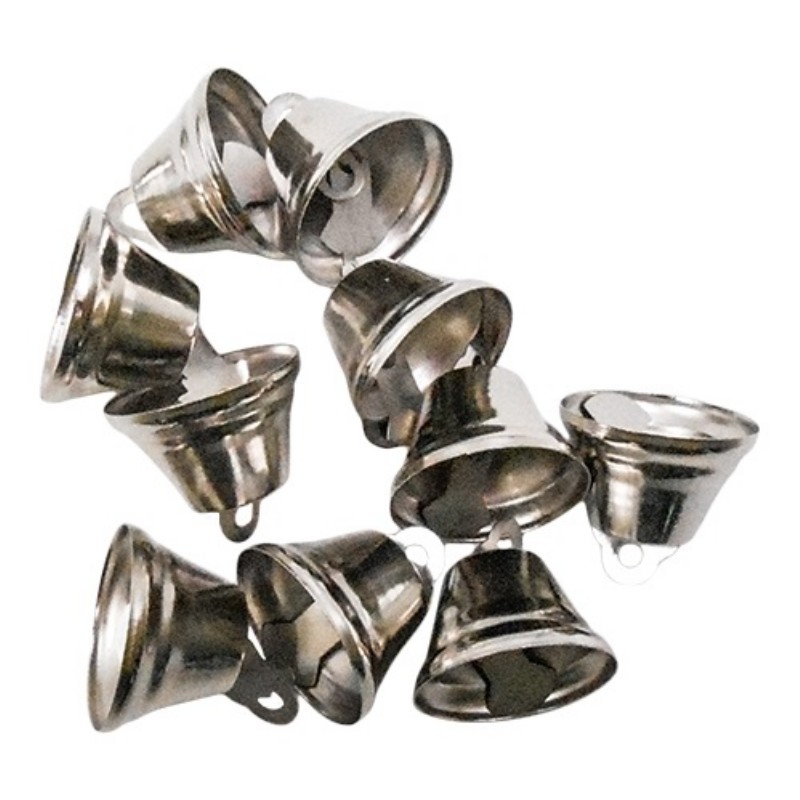 Dekoráció Junior Csengő 26 mm 5db/csomag Ezüst