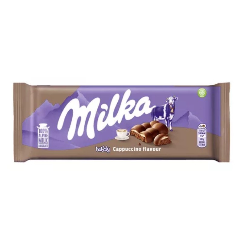 Csoki Milka táblás 97g Bubbly Cappuccino