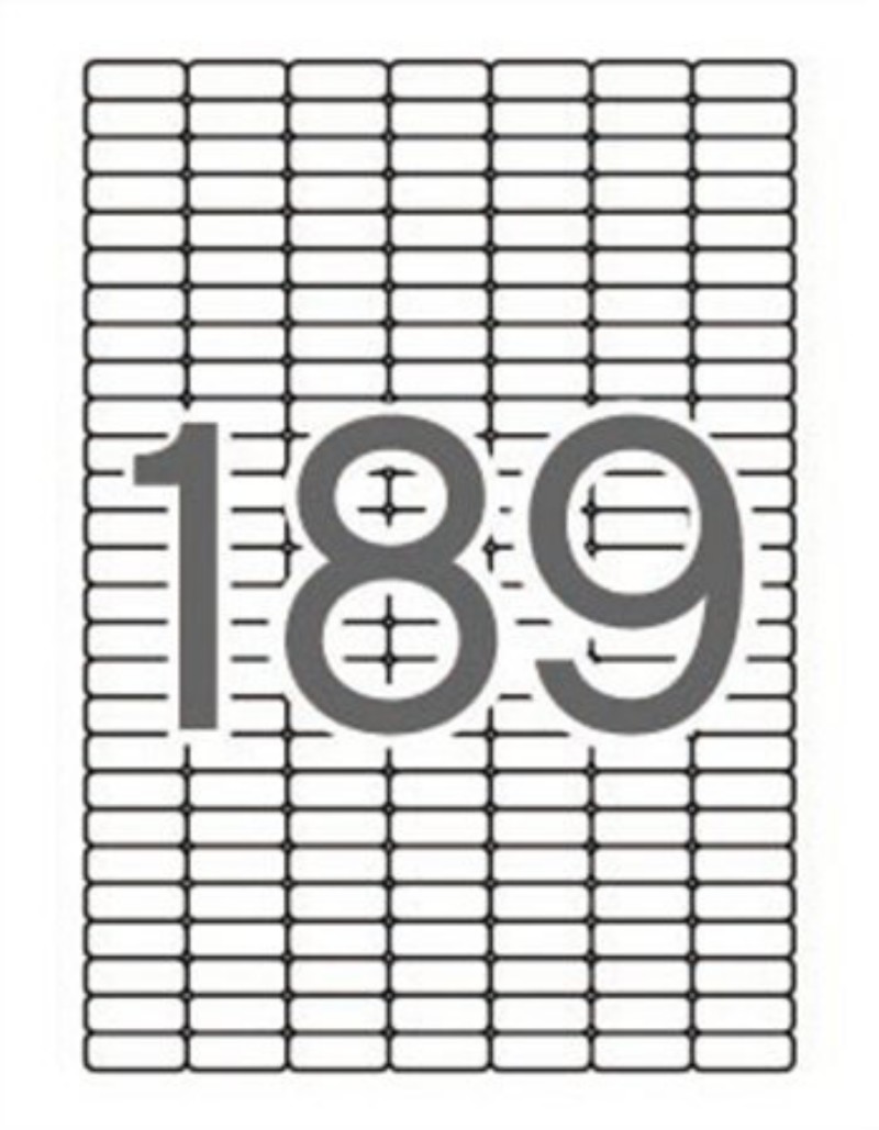 Etikett címke Apli 25,4x10 mm Univerzális Kerekített sarkú