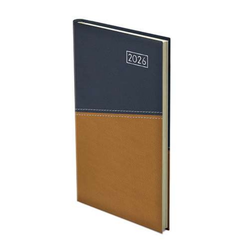 Határidőnapló Toptimer 2026 Zseb Heti D035 Kék-Mustár