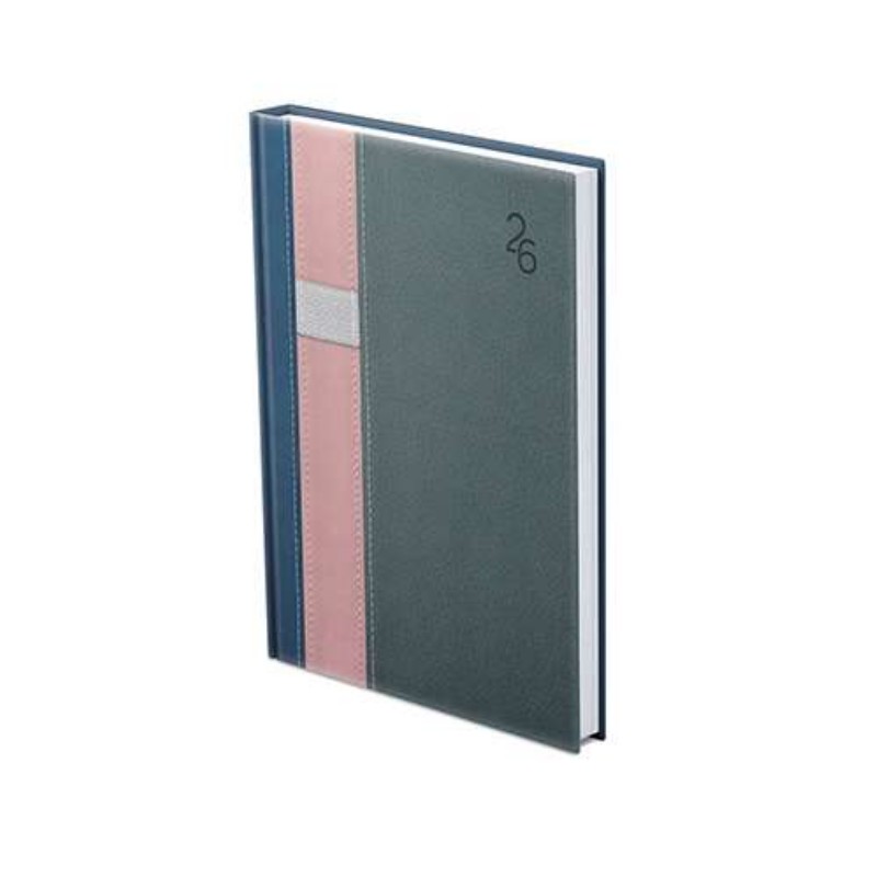 Határidőnapló Toptimer 2026 B/6 Heti V012 Rózsa-Szürke