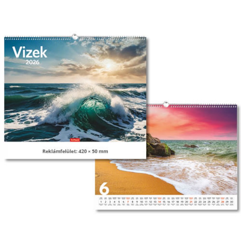 Naptár fali Toptimer 2026 T093 Vizek