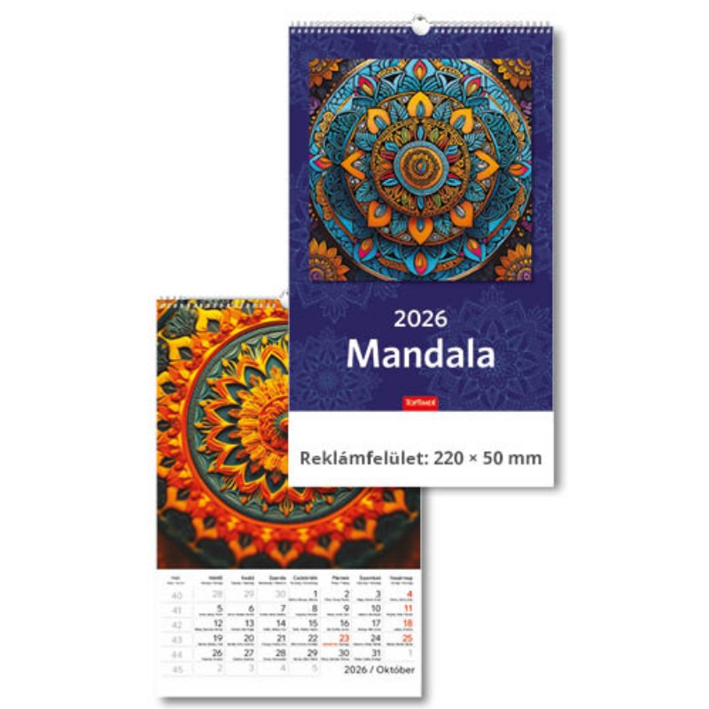Naptár fali Toptimer 2026 T094 Mandala