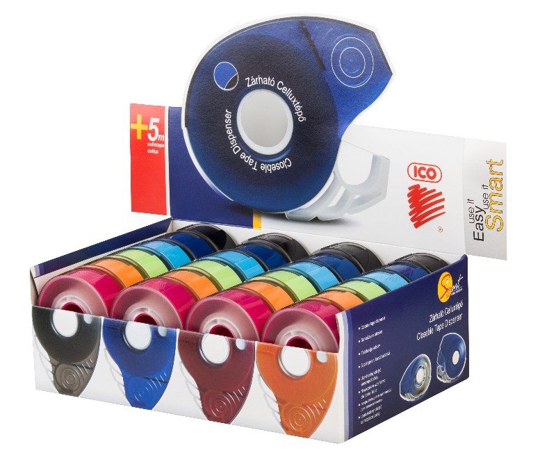 Ragasztószalag tépő Ico Smart +ragasztószalag Több szín