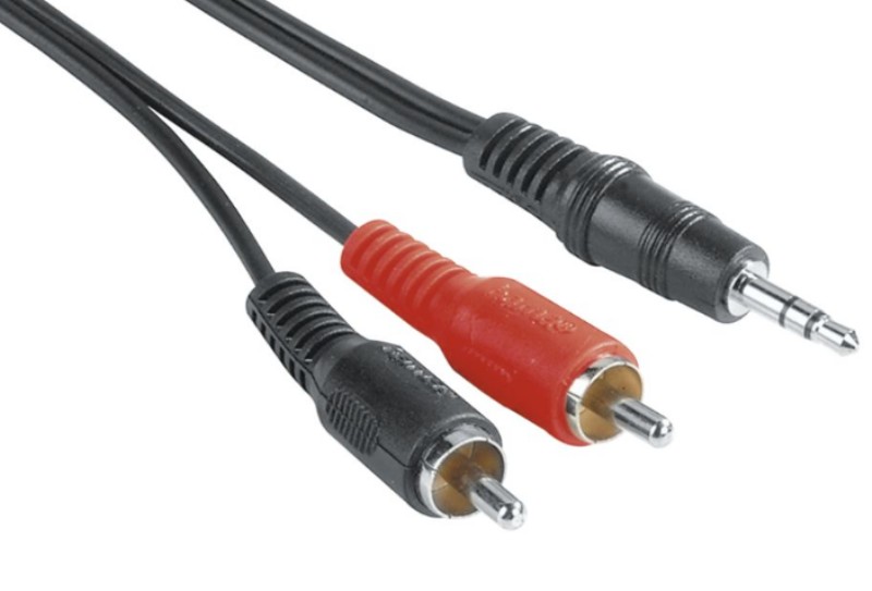 Kábel jack 2xRCA to 3,5mm jack 5m