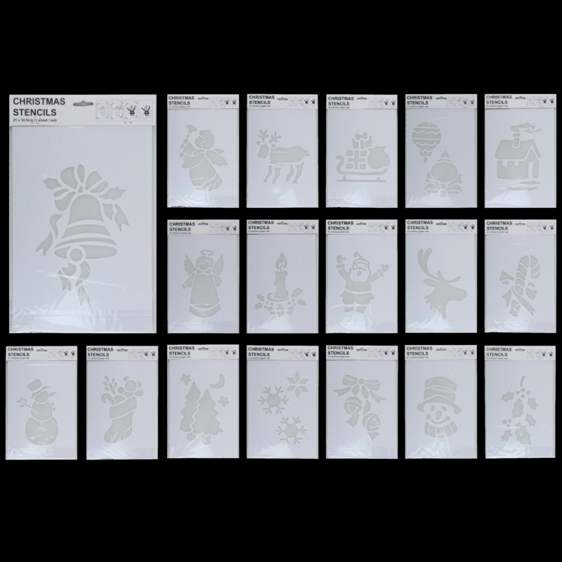 Sablon Karácsonyi 22x35 cm Több minta