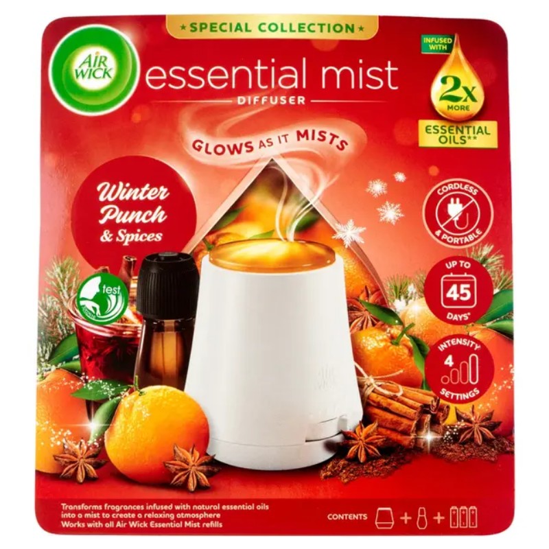 Légfrissítő Air Wick Diffúzor készülék+utántöltő 20ml Winter Punch