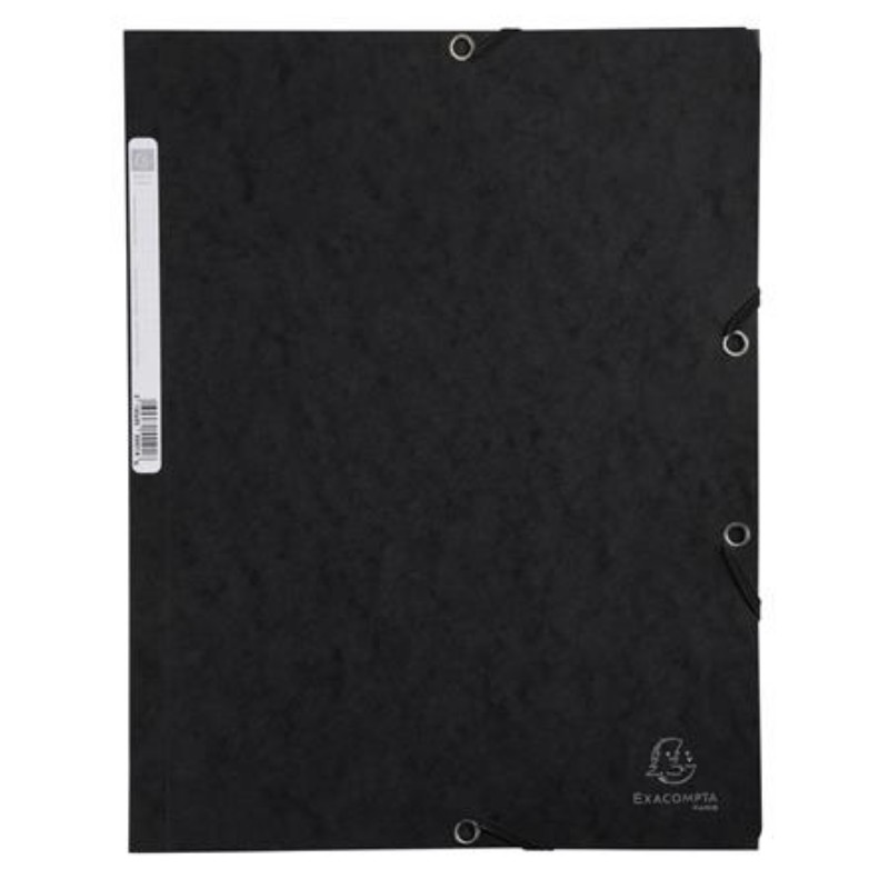 Gumis mappa Exacompta A/4 prespán mintás Fekete
