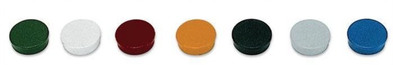 Mágneskorong Bi-Office 30 mm 10 db/csomag Fekete