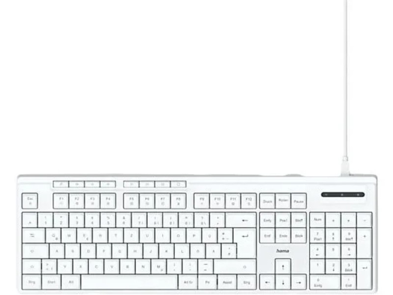 Billentyűzet Hama CK-200 fehér