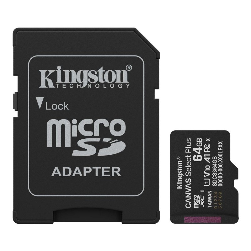 Memóriakártya Kingston 64GB MicroSDXC SDCS3/64GB A1