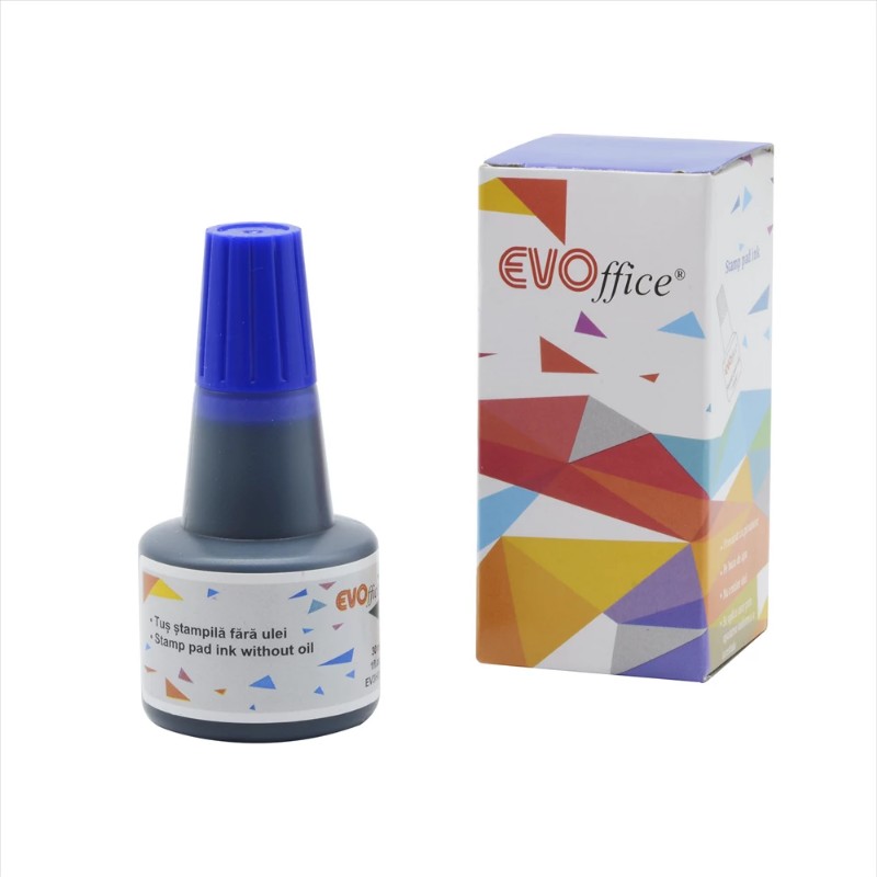 Bélyegzőfesték Evoffice 30ml Kék