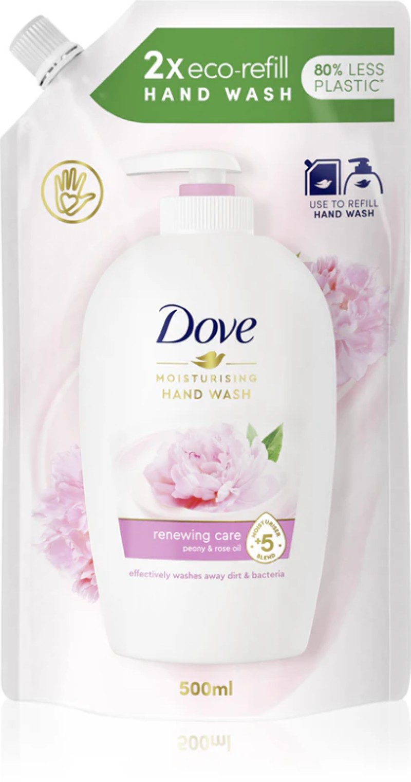 Folyékony szappan Dove utántöltő 500ml Peony & Rose oil