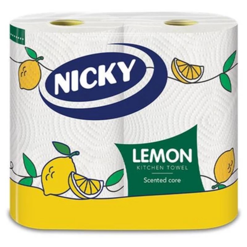 Papírtörlő Nicky 2réteg 2 tekercs Citrom