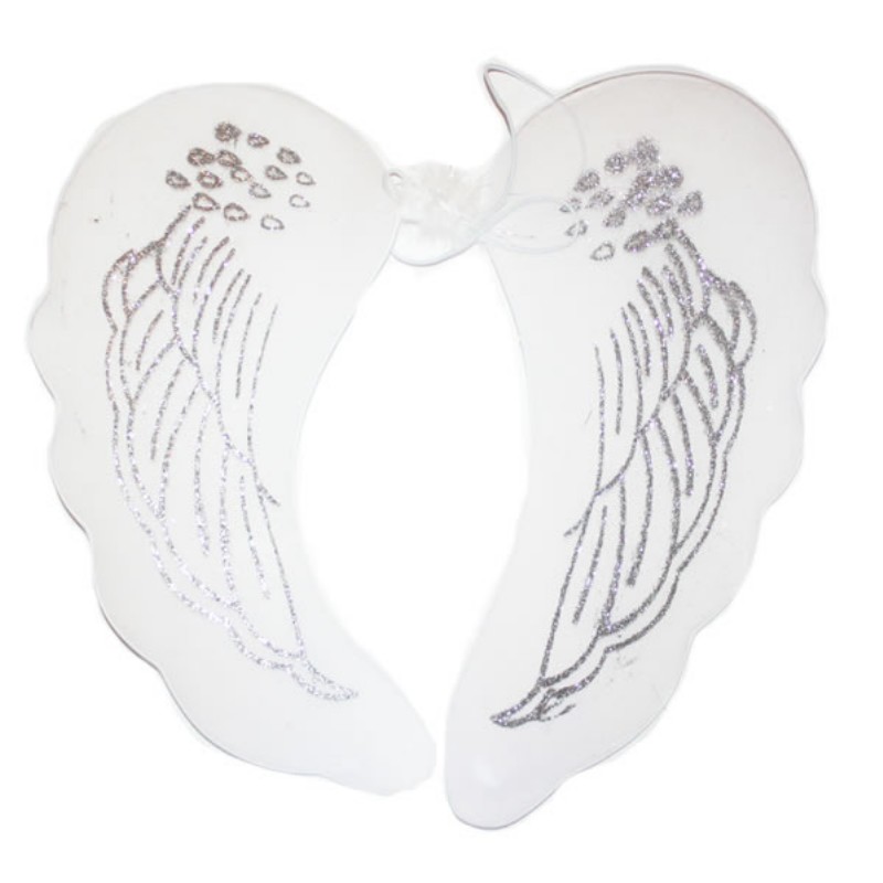 Jelmez Angyal Szárny Glitteres Fehér