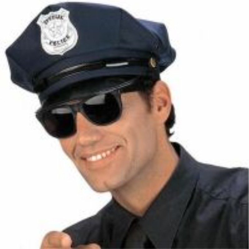 Jelmez Rendőr sapka Fekete