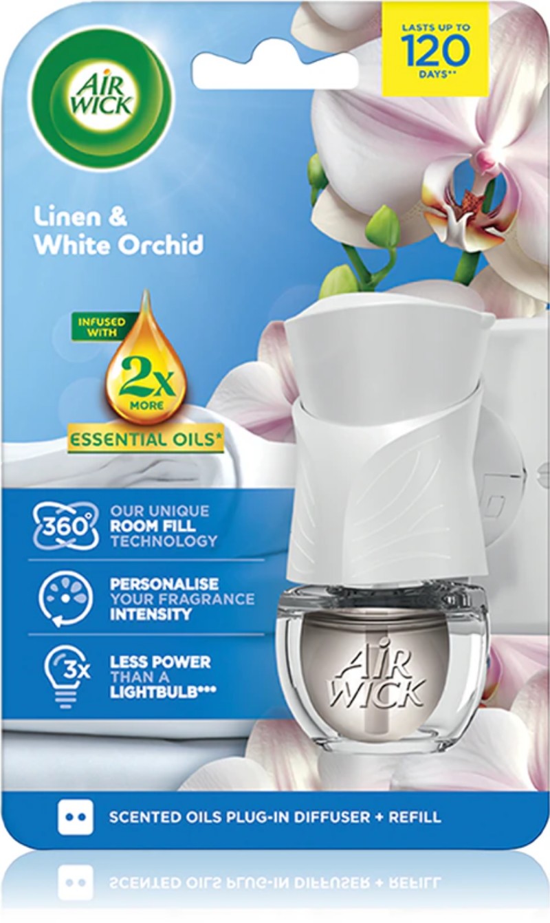 Légfrissítő Airwick elektromos utántöltő + készülék 19ml Linen