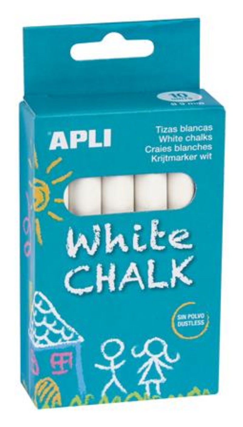Táblakréta Apli 10db/csomag Kerek Fehér