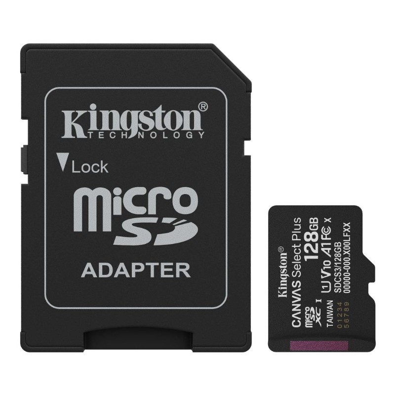 Memóriakártya Kingston microSDXC Canvas Select Plus 128GB A1/C10