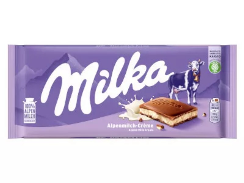 Csoki Milka táblás 100g Alpenmilch-Creme