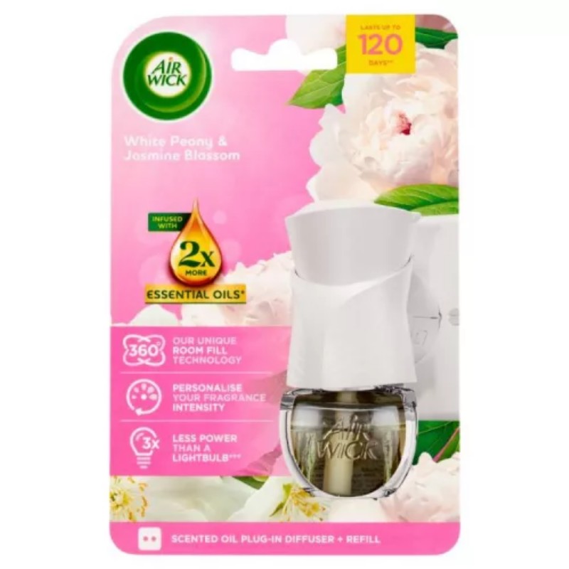 Légfrissítő Airwick elektromos utántöltő + készülék 19ml White peony