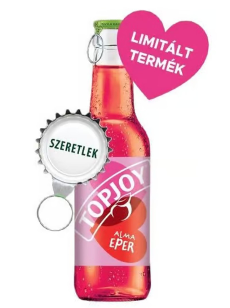 Üdítőital TopJoy 0,25l Alma-Eper Visszaváltható