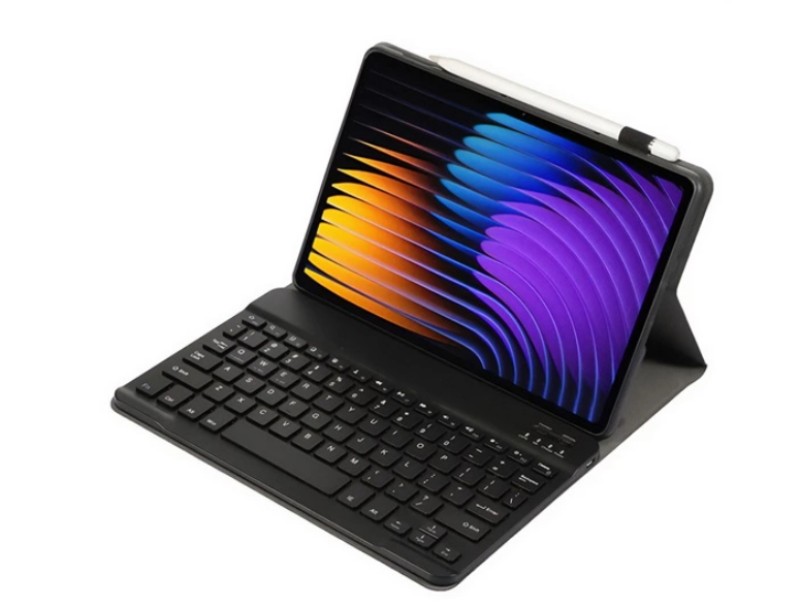 Tablet tok Xiaomi Redmi Pad 8 bőr hatású, FEKETE