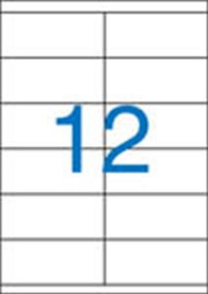 Etikett címke Victoria 12-es 105x48 mm