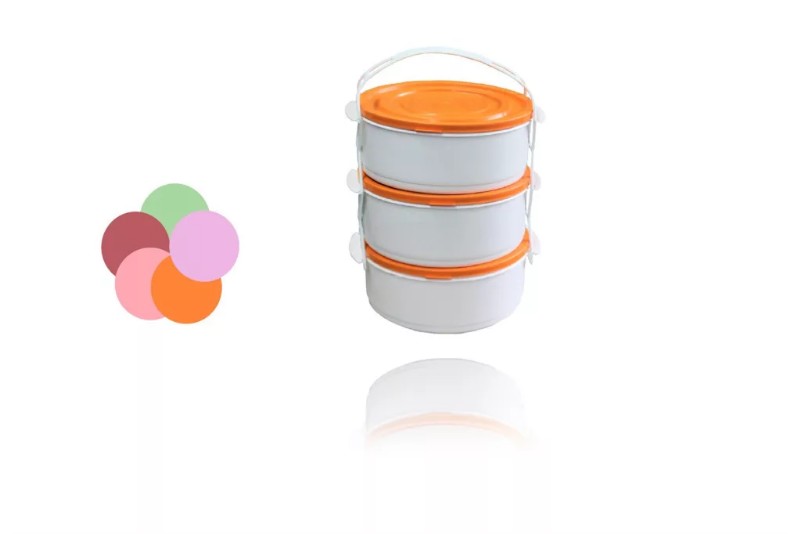 Műanyag Éthordó 3 részes Sima