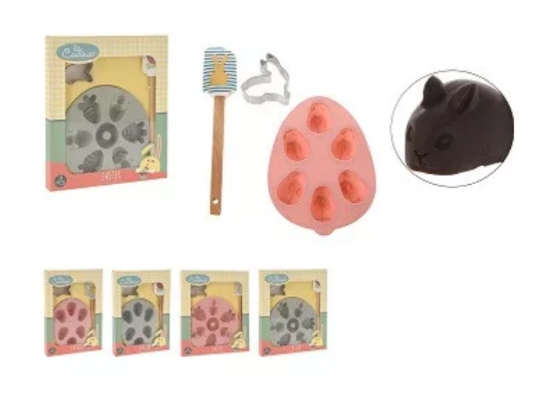 Sütőforma Szilikon 3 Részes Húsvéti