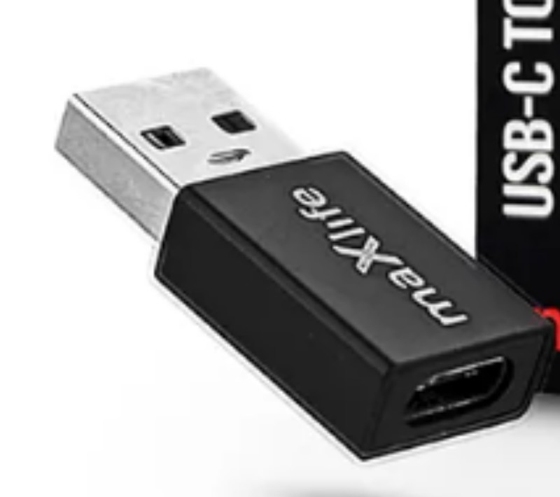 Adapter Maxlife USB/Type-C átalakító fekete