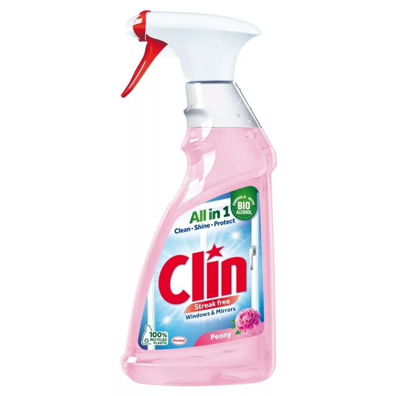 Ablaktisztító Clin 500ml szórófejes Peony