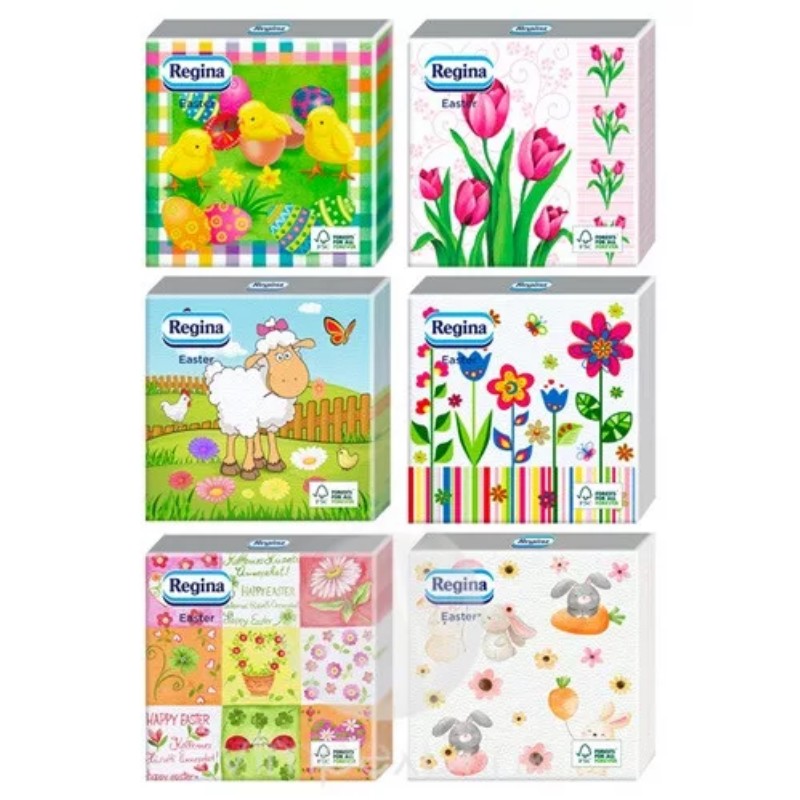 Szalvéta Regina 1 Réteg 33x33cm 20db/csomag Húsvéti