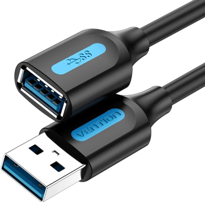 kábel Vention USB 3.0 hosszabbítókábel 2m Fekete