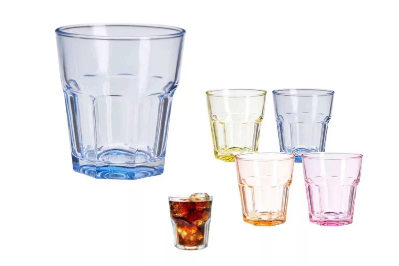 Pohár Excellent Houseware 300ml Üveg 4 Szín