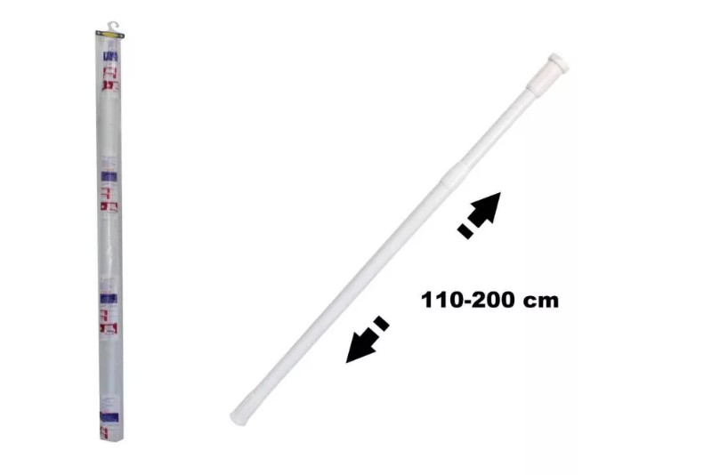 Zuhanyfüggönyrúd Enger Teleszkópos Fém 110-200 cm