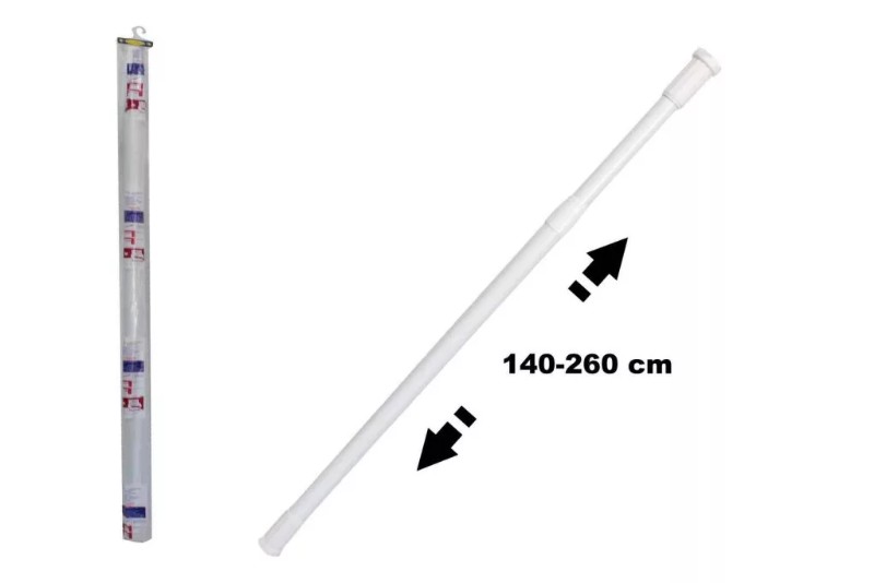 Zuhanyfüggönyrúd Enger Teleszkópos Fém 140-260 cm
