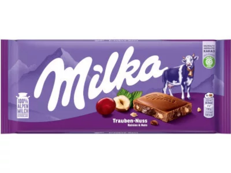 Csoki Milka táblás 90g Trauben-Nuss