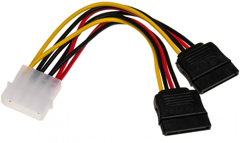 Kábel Akyga AK-CA-16 Adapter Molex / 2x SATA