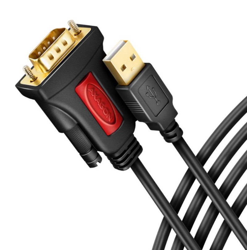 Átalakító AXAGON ADS-1PSN USB-A 2.0 - serial RS-232 DB9-M