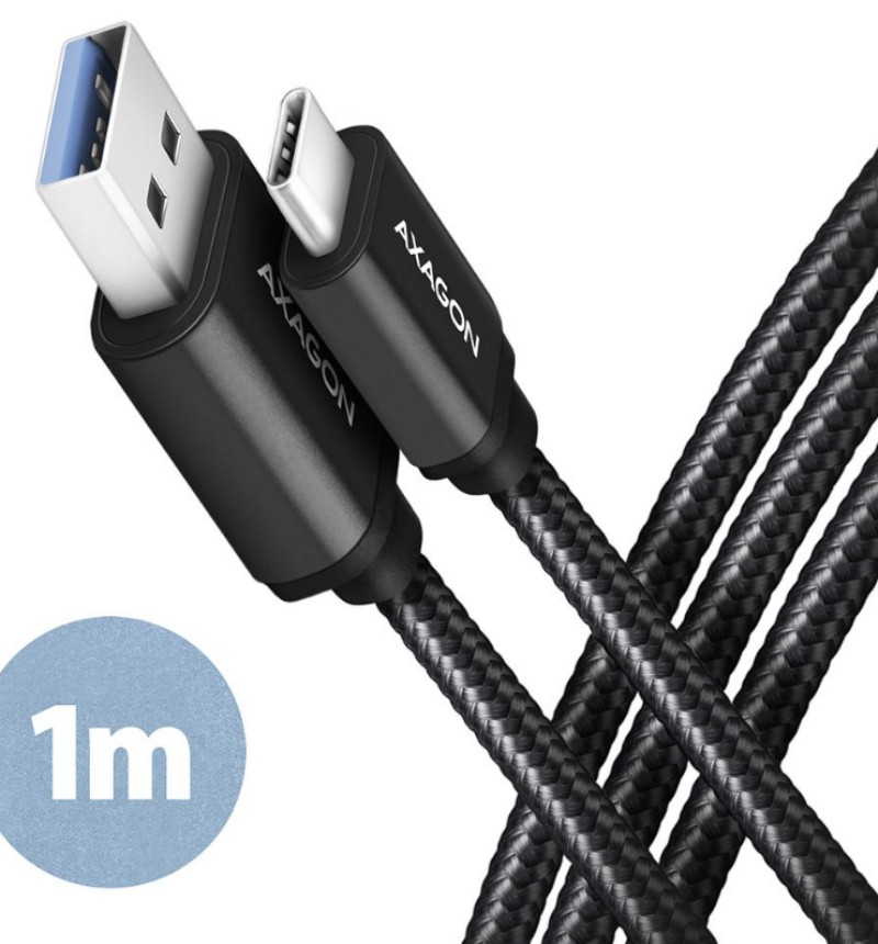 Kábel AXAGON BUCM3-AM10AB Speed USB-C > USB-A 3.2 1M