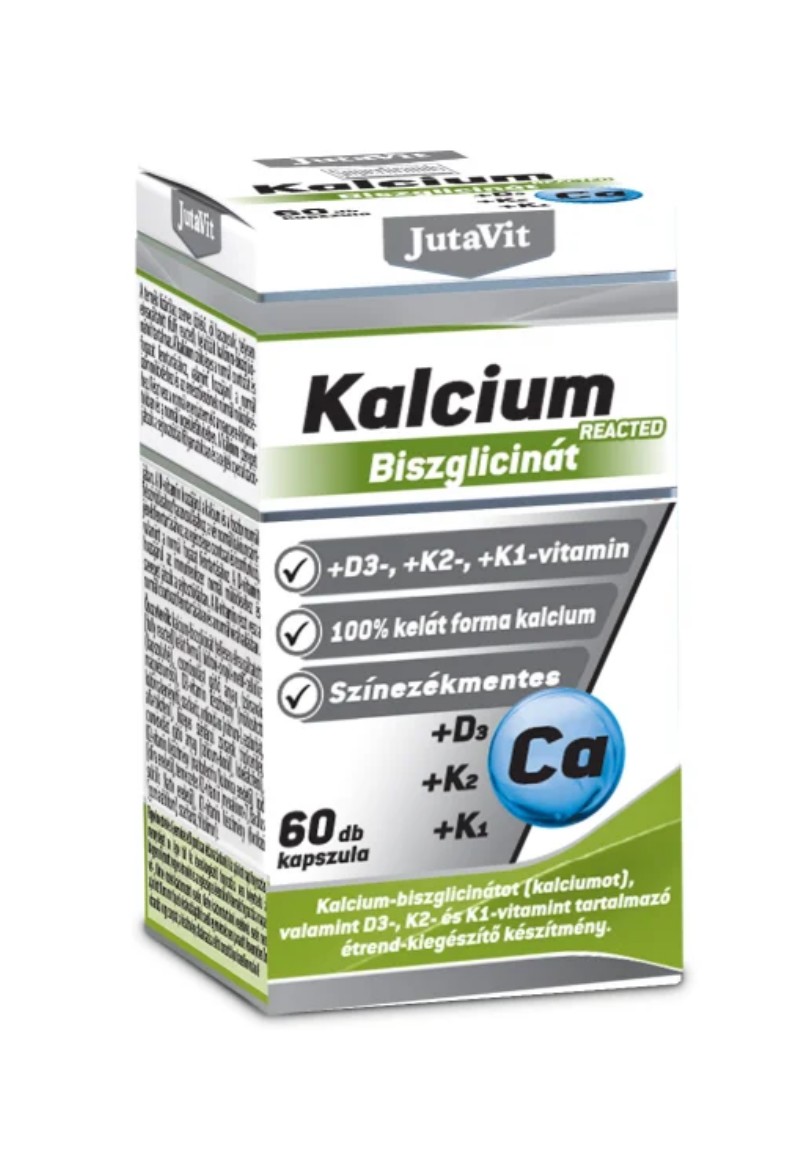 Vitamin JutaVit Kalcium biszglicinát D3+K2+K1 60db