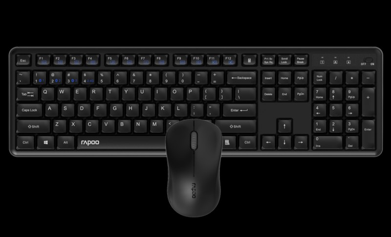 Billentyűzet+egér Rapoo 8150M Silent