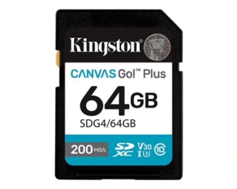Memóriakártya Kingston 64GB Canvas Go Plus UHS-I U3 V30