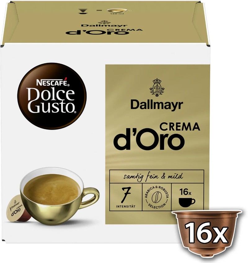 Kávé kapszula Dolce Gusto Dallmayr 30db/csomag d'Oro Crema