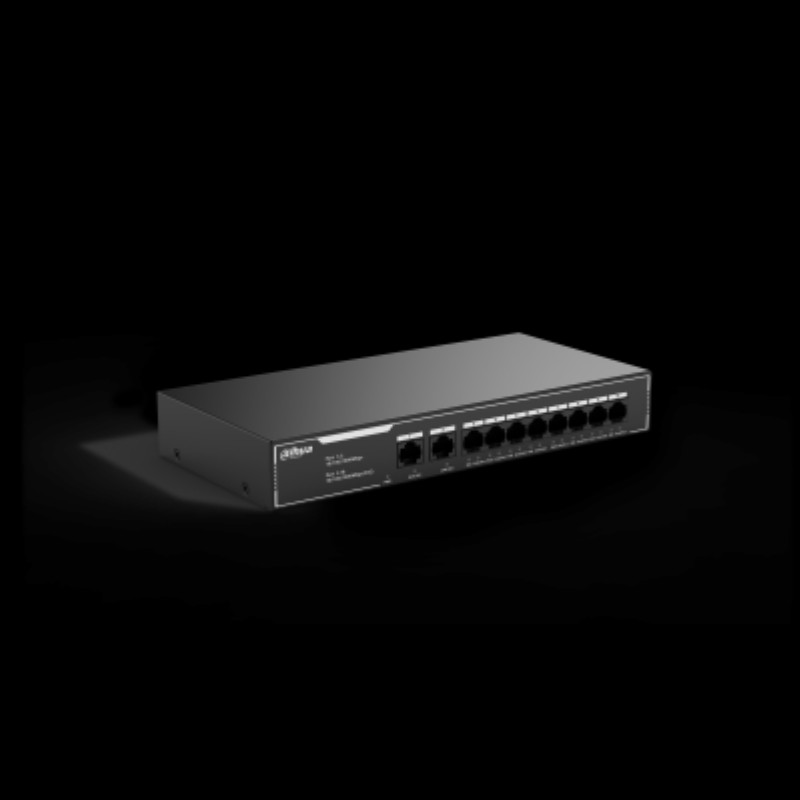 Switch 10 portos (8 port PoE) DH-SG1010LP